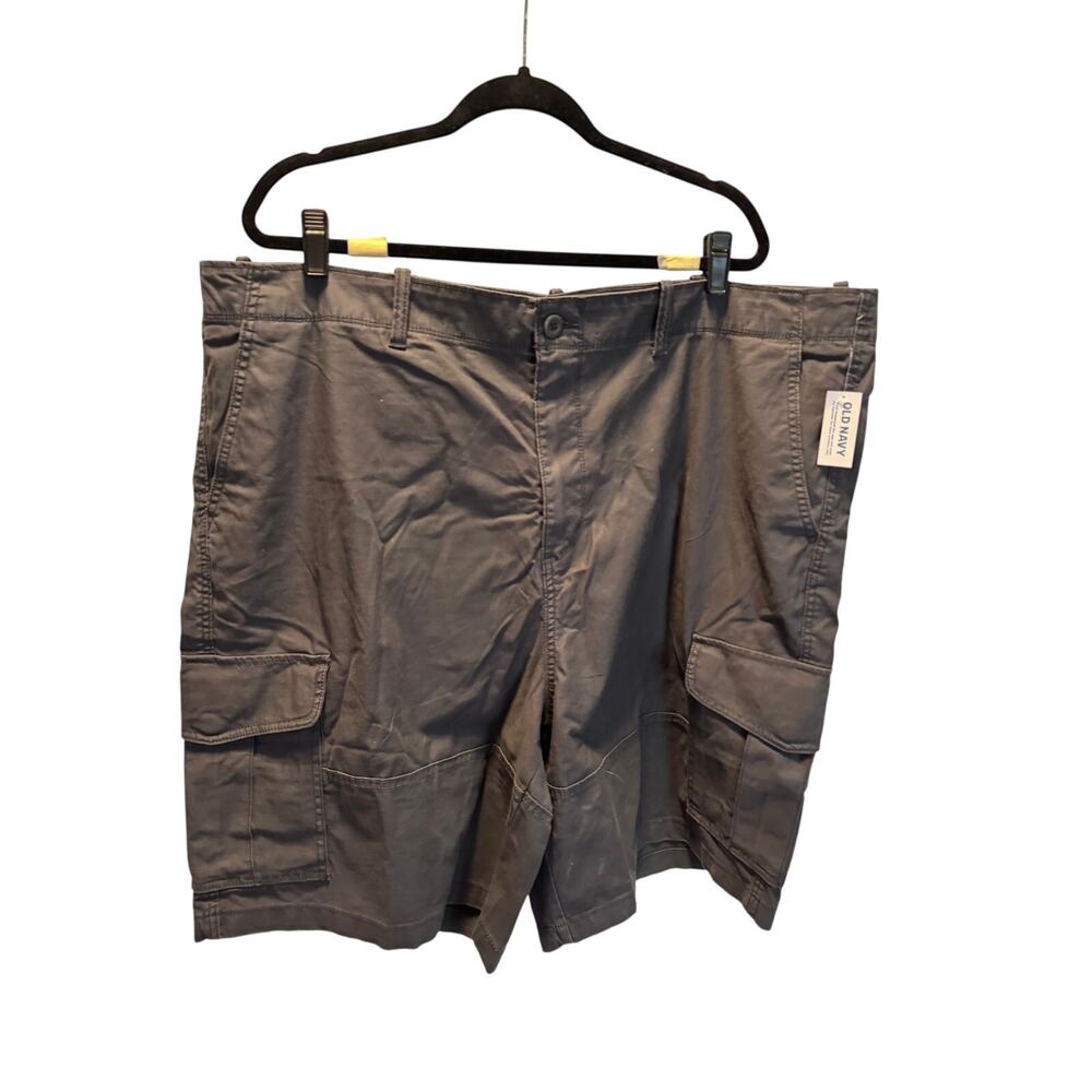 Old Navy Mens Size 46 90s Loose Lived-In Cargo Short Dark Gray Built-In Flex NWT